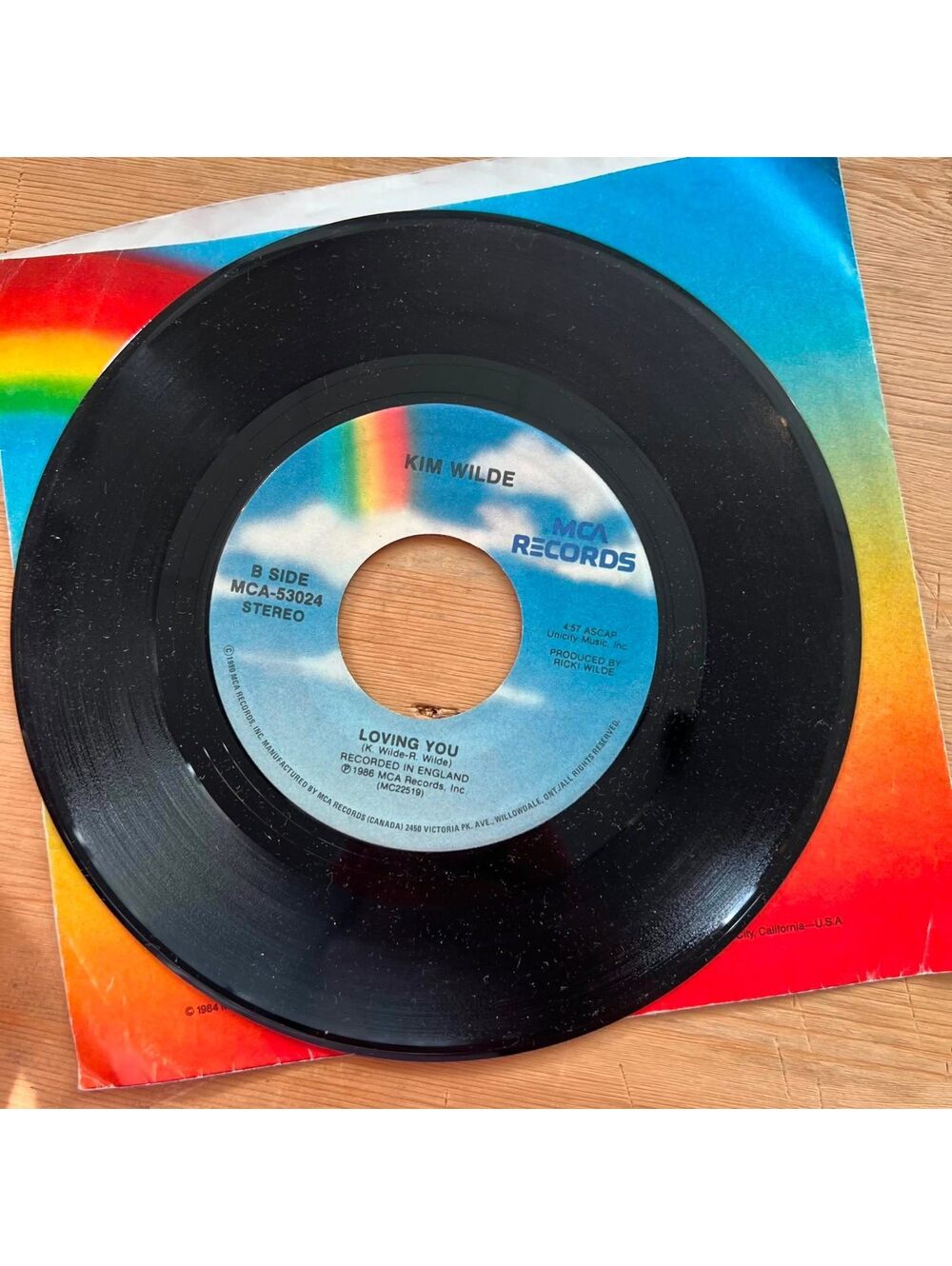 Kim Wilde - Loving You/You Keep me Hangin' On 45rpm VG+ R90